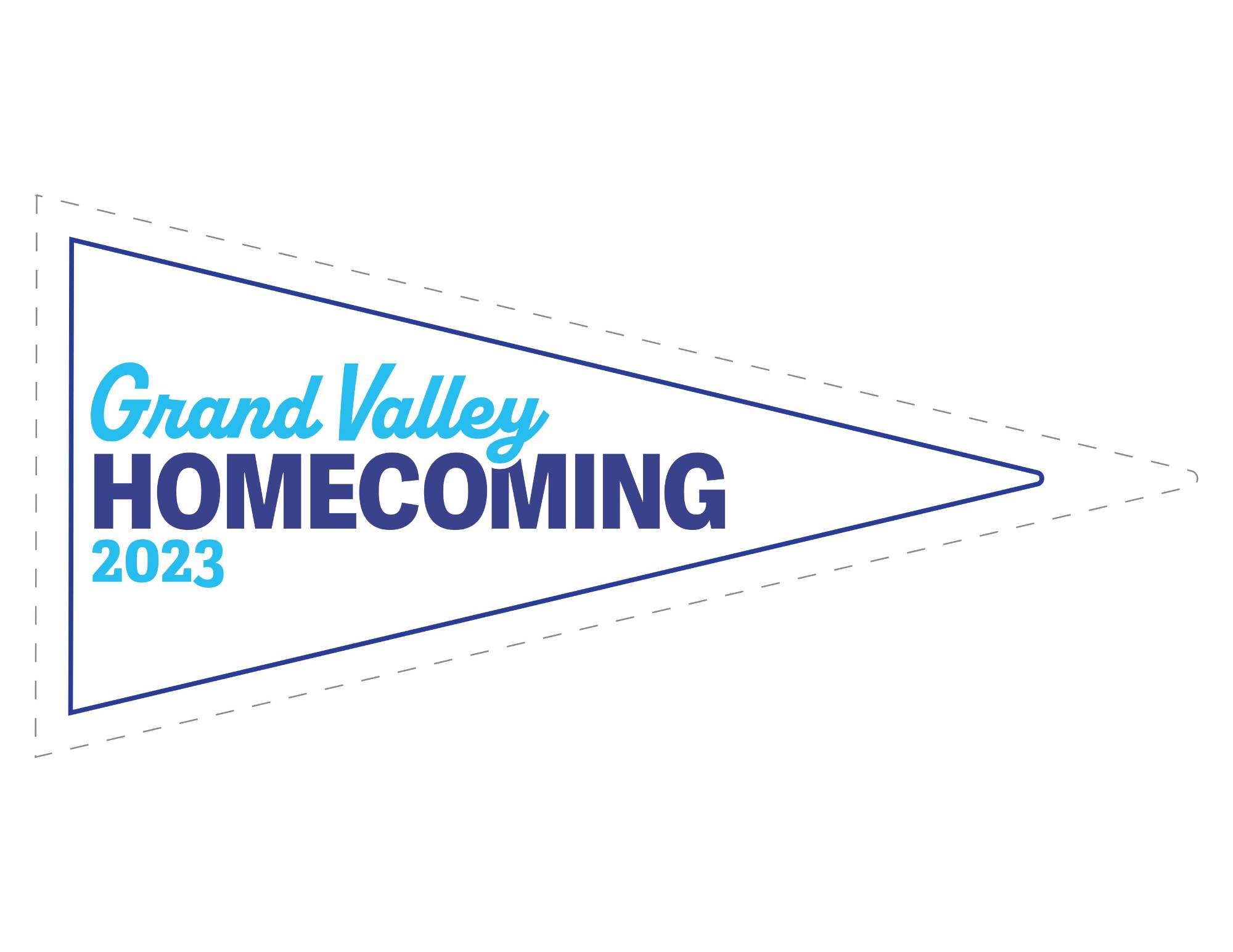 White Homecoming pennant